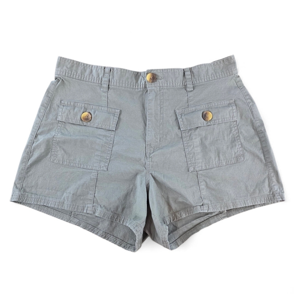 Vuori Women’s Organic Cotton Vintage Ripstop Utility Shorts Green Size Large